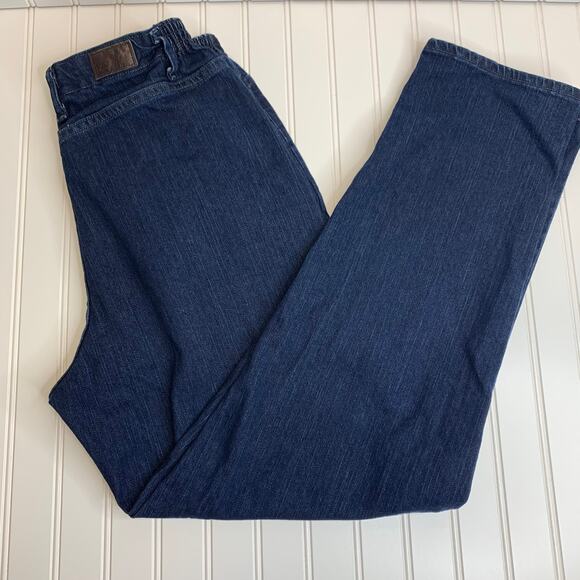 Lee Relaxed Fit Mom Jeans Sz 12 Dark Wash - Picture 1 of 7